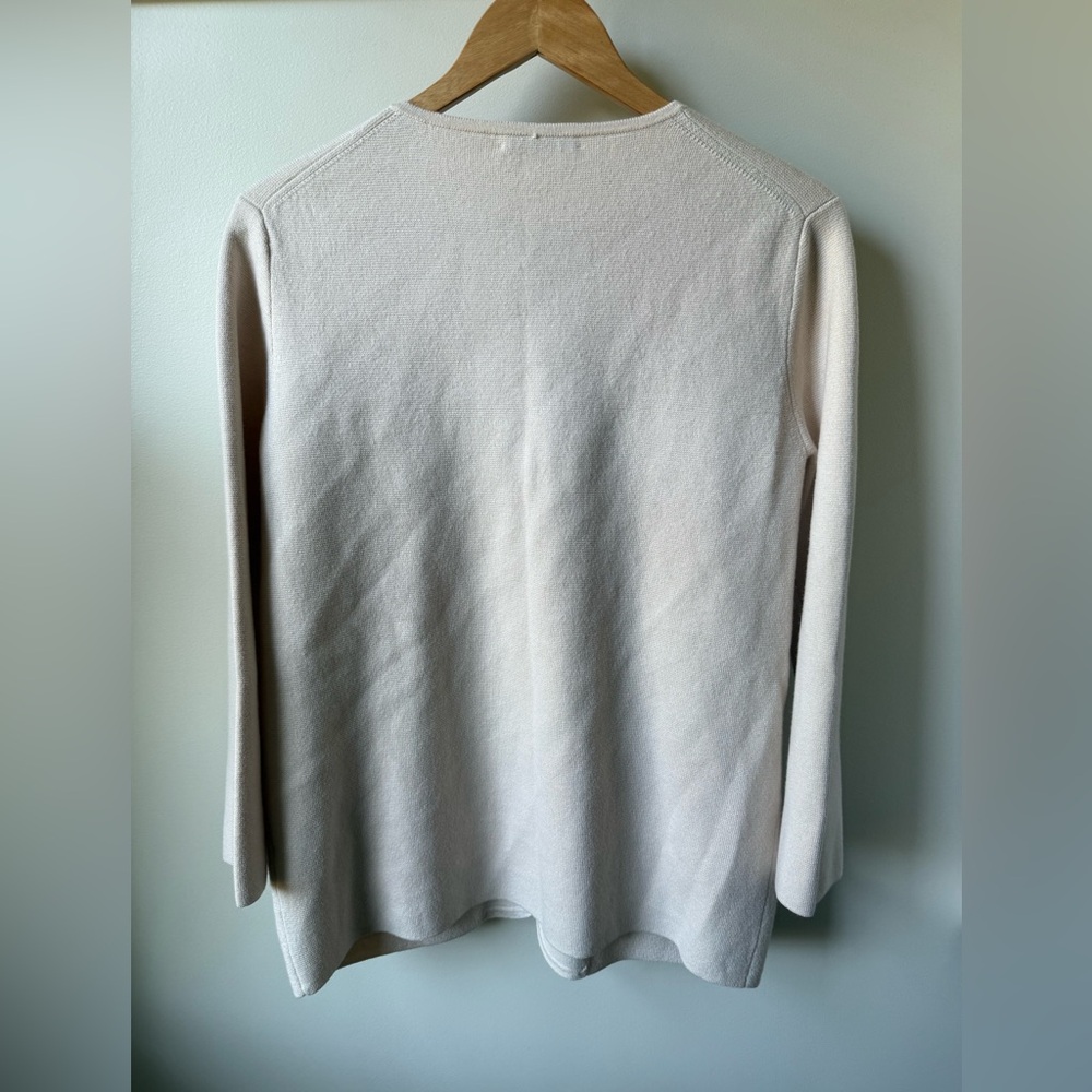 J CREW Giselle Sweater Blazer Lady Jacket Cardigan Old Money Classic‎ Neutral S - Picture 2 of 6